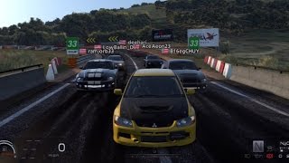 Gran Turismo 6 | 900HP Evo 9 Build | 1/4 Mile Bridge Drags Pt.2 w/ GT500, R32 GTR, RX7 & More