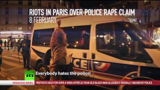 Car set alight in Paris suburb during anti-police protest (PHOTOS)