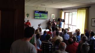 Paul Dunne's local club go wild as he tees off at The Open