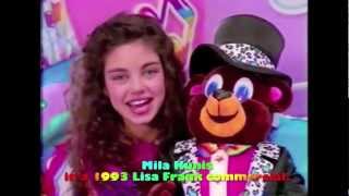 Мила Кунис в рекламе игрушек Lisa Frank (1993)