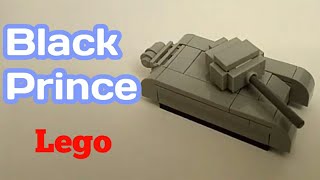 Мини танк Black Prince из лего|||самоделка