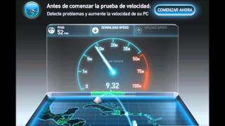 ABA CANTV / 52ms / Download 9.41 Mbps / Upload 0.86 Mbps