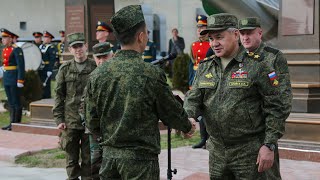 Инспекция Министром обороны Сергеем Шойгу российской авиабазы в САР