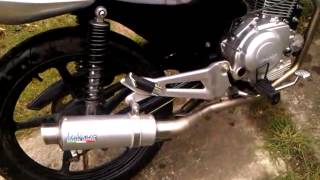 Leo Vince Exhaust on Yamaha YBR 125