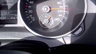 Golf GTI 2010, acceleration 0-250* stock DSG gearbox !