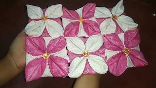 হাতে তৈরী কাপড়ের কুশন এবং টেবিল ম্যাট.. ||Handmade table mate and pillow cover.