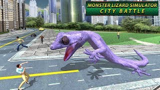 Monster Lizard Simulator City Battle