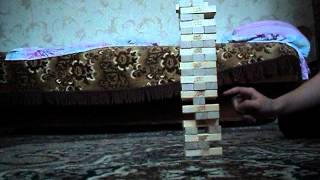 Я пытаюсь побить свой рекорд в настольной игре дженга.