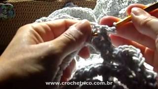Crochê - Almofada Flor - 02/04