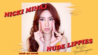 ⚠️ NICKI MINAJ NUDE LIPSTICK - Trying Out Limited Edition Mac Lipsticks ⚠️
