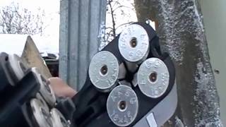 Отстрел Осы ПБ-4-1МЛ по деревяшкам и железкам