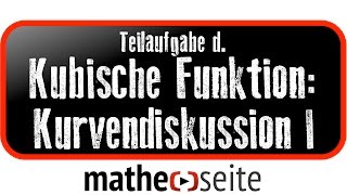 Kubische Funktion, Funktionsanalyse / Kurvendiskussion, Beispiel 1d: Wendepunkte berechnen