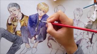 [BTS] Wings Concept Photo Speedpaint