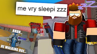 PLAYING ARSENAL WITH NO SLEEP MADE ME A NOOB... (Arsenal Roblox)