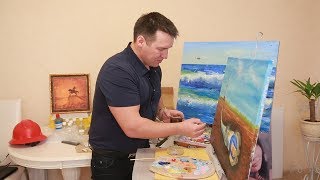 UTV. Уфимец Марсель Шайдуллин рисует картины нефтью