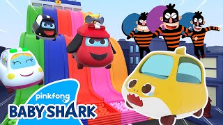 Baby Shark's Super Rescue Team | Learn Colors in 3D | Baby Shark Toy 