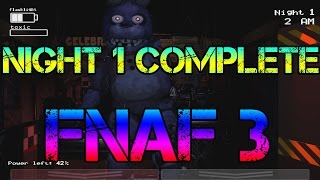 Night 1 COMPLETE-Five Nights At Freddy's 3 (Fan-Made Game)