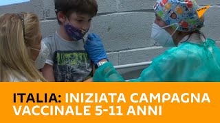 Italia: iniziata campagna vaccinale 5-11 anni