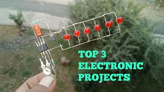 TOP 3 ELECTRONIC PROJECTS WITH IC LM386, 12V RELAY AND IC NE555