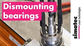 Dismounting / removing bearings with simatool Ball Bearing Puller BP61