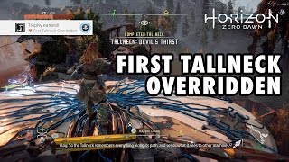 Horizon Zero Dawn First Tallneck Overridden PS4 Trophy Guide