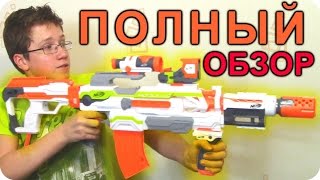 Бластер НЕРФ - Nerf N-Strike Modulus ECS-10 Полный видео обзор  НЁРФ - Отец и Сын