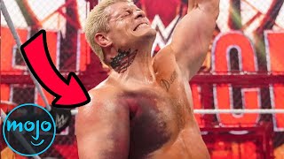 Top 10 Times Wrestlers Fought While Injured