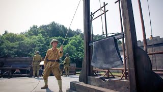 日軍拉動巨型鍘刀要處決獵人王，共軍發動奇襲救援！