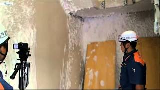 シリコーン消泡剤散布によるクラスA泡消火薬剤の除去効果