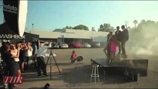 X Factor USA behind the scenes photo shoot with Hollywood reporter