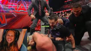 WWE Raw Finn Balor 3x Coup de grace to Seth Rollins! 6/19/23