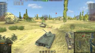 Бой на AMX 50 100 карта Монастырь