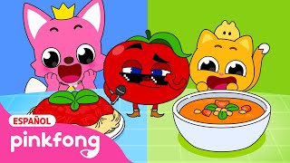 Hola, Soy Rojo Tomate y Más Canciones Infantiles Populares en español | Pinkfong en español