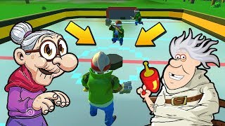 ✅ БАБКА и ЗИНКА ИГРАЮТ С МУЖИКАМИ В ХОККЕЙ ? МУЛЬТИК в Scrap Mechanic ? СКРАП МЕХАНИК ?