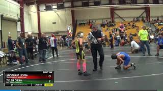 Novice 98 Tyler Dilka Rattlers Athletics Vs Jaciquine Leyba Team Pueblo Wrestling