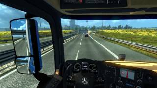 Рейс в ETS 2 на руле Logitech g27 +VR Box.[#12]