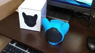 bocina bull dog recargable bluetooth sensor movimiento efecto ladrido