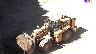 CAT 988G, 775D, 375 LME, Moxy MT31 in a Quarry / Steinbruch, Germany, 16.04.2007.