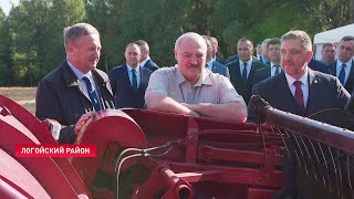 Лукашенко: Мечта сбылась! // Первый отечественный комбайн КЗР-10 «Полесье-Ротор»