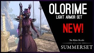 Vestment of Olorime Light Armor Set - PTS Summerset Chapter, Elder Scrolls Online ESO