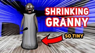 SHRINKING GRANNY DOWN TO BE CRAZY SMALL!! (So Tiny) | Granny The Mobile Horror Game (Modded Version)