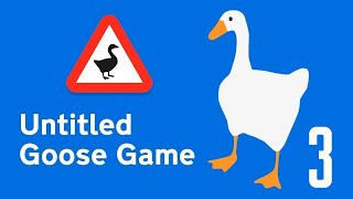 Прохождение Untitled Goose Game Серия 3 "Огнедышащий гусь в огородах"