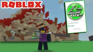 *NEW* DESTRUCTION SIMULATOR NUCLEAR PACK!!! (roblox)