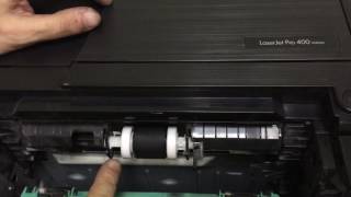 Hp pro 400 m401dn не берёт Бумагу. Как снять ролик захвата бумаги