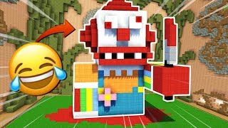 LA TERRIBLE HISTORIA DEL PAYASO ASESINO NOOB ? MINECRAFT BUILD BATTLE #13