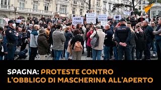 Spagna: proteste contro l'obbligo di mascherina all'aperto