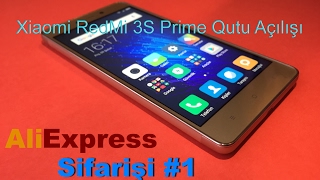 Xiaomi Redmi 3S Prime Qutu Açılışı (Çox Ucuzdur)