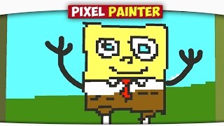 ч.03 Губка БОБ, Свинка и Пинки Пай - Minecraft Pixel Painter