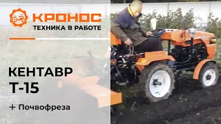 Мини-трактор Кентавр Т-15 (Toyokawa) с почвофрезой (kronos5.by/kronos5.ru)