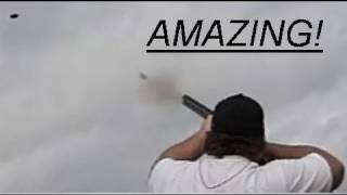 Super Slow-Mo Skeet-Trap Shotgun - See the Pellets